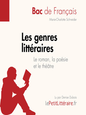 cover image of Les genres littéraires - Le roman, la poésie et le théâtre (Bac de français))